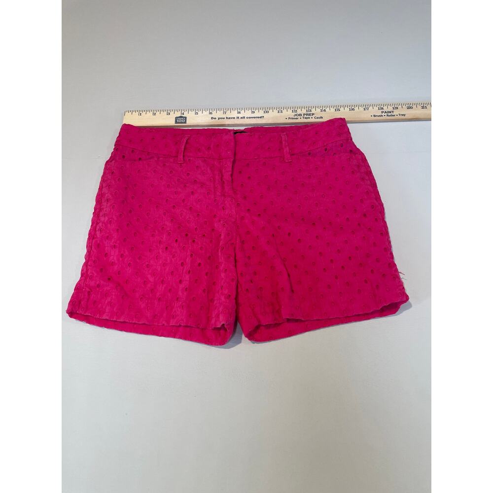 The Limited Shorts Size 6 Pink Cotton Eyelet Embroidered - Picture 2 of 7